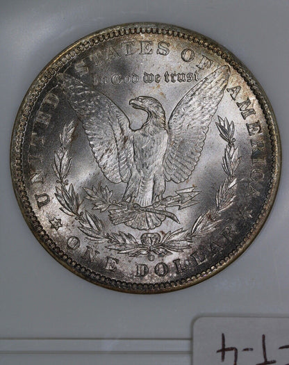 1899-O (MS64) Morgan Silver Dollar NGC Old Fatty Holder - Toned $1