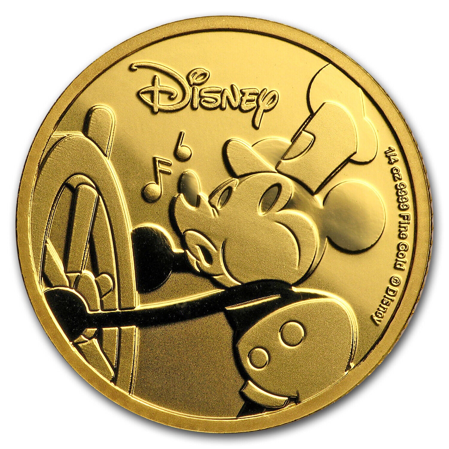 2018 (Proof) 1/4 oz Gold $25 Niue Disney Mickey Mouse Coin w/ Box and COA