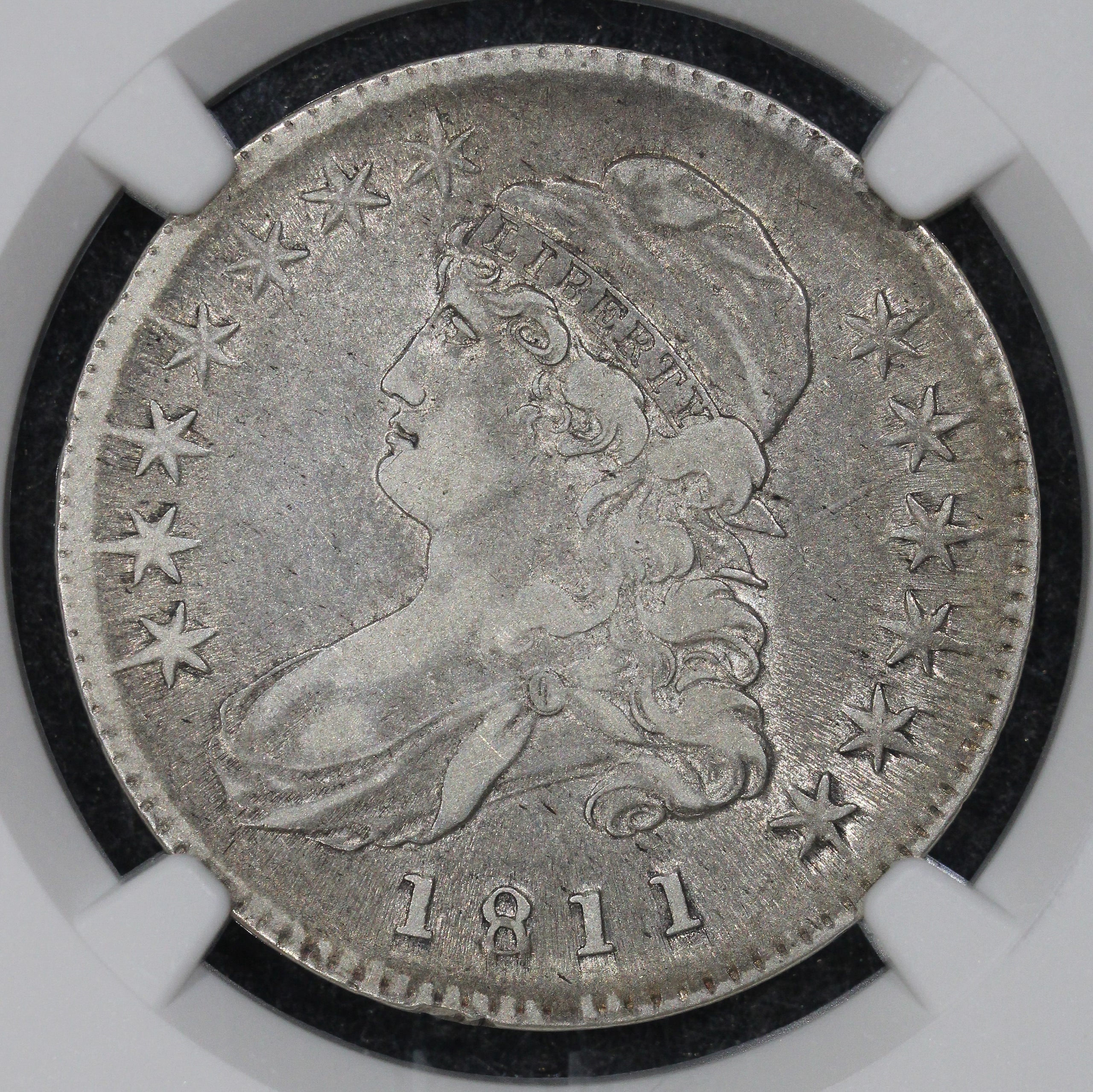 1811 (XF40) Capped Bust Half Dollar (small 8) 50c NGC