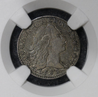 1795 (VF Details) Flowing Hair Half Dime H10C NGC