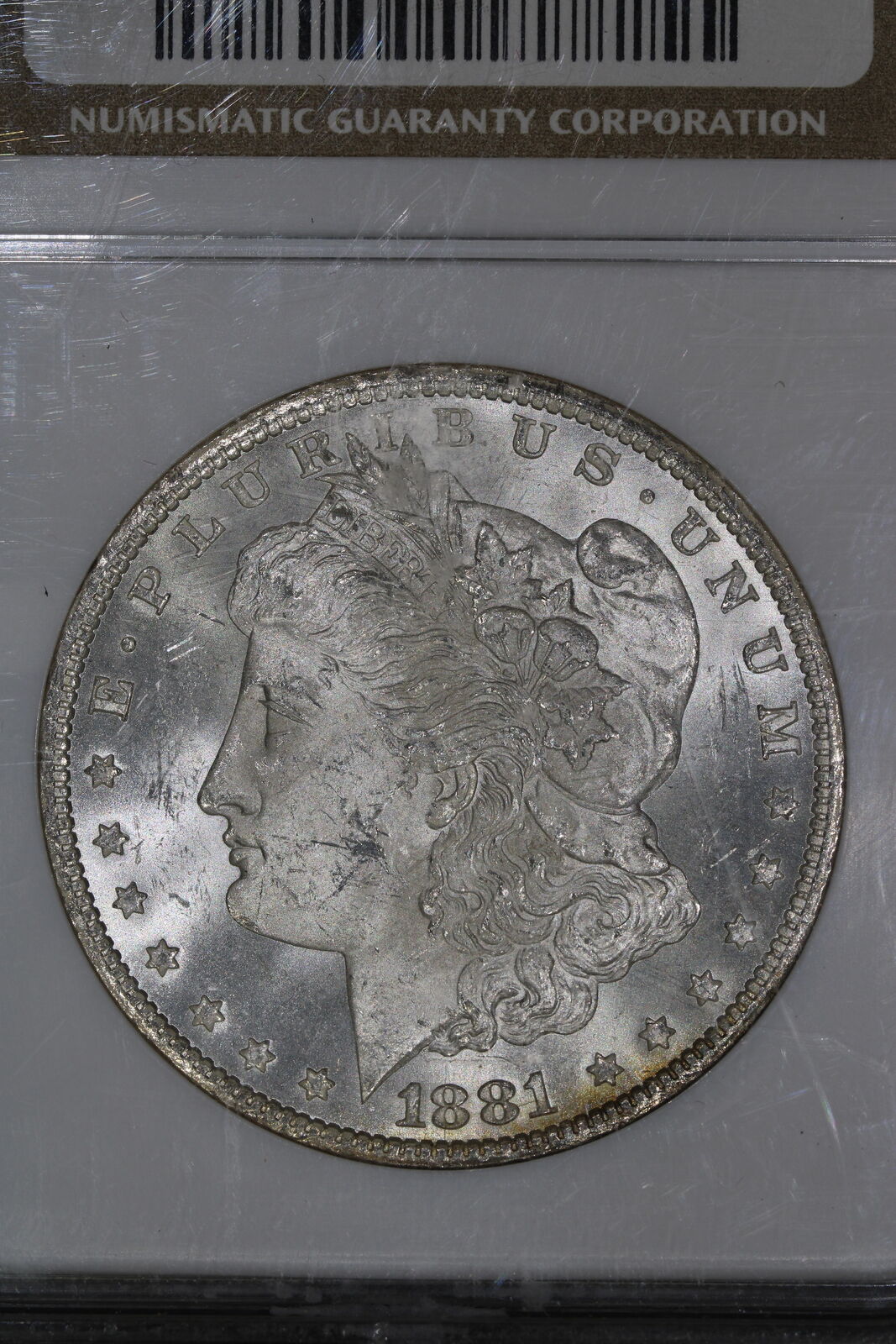 1881-CC (MS62) Morgan Silver Dollar $1 NGC Graded Coin