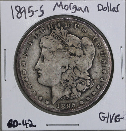 1895-S (VG) $1 Morgan Silver Dollar Raw