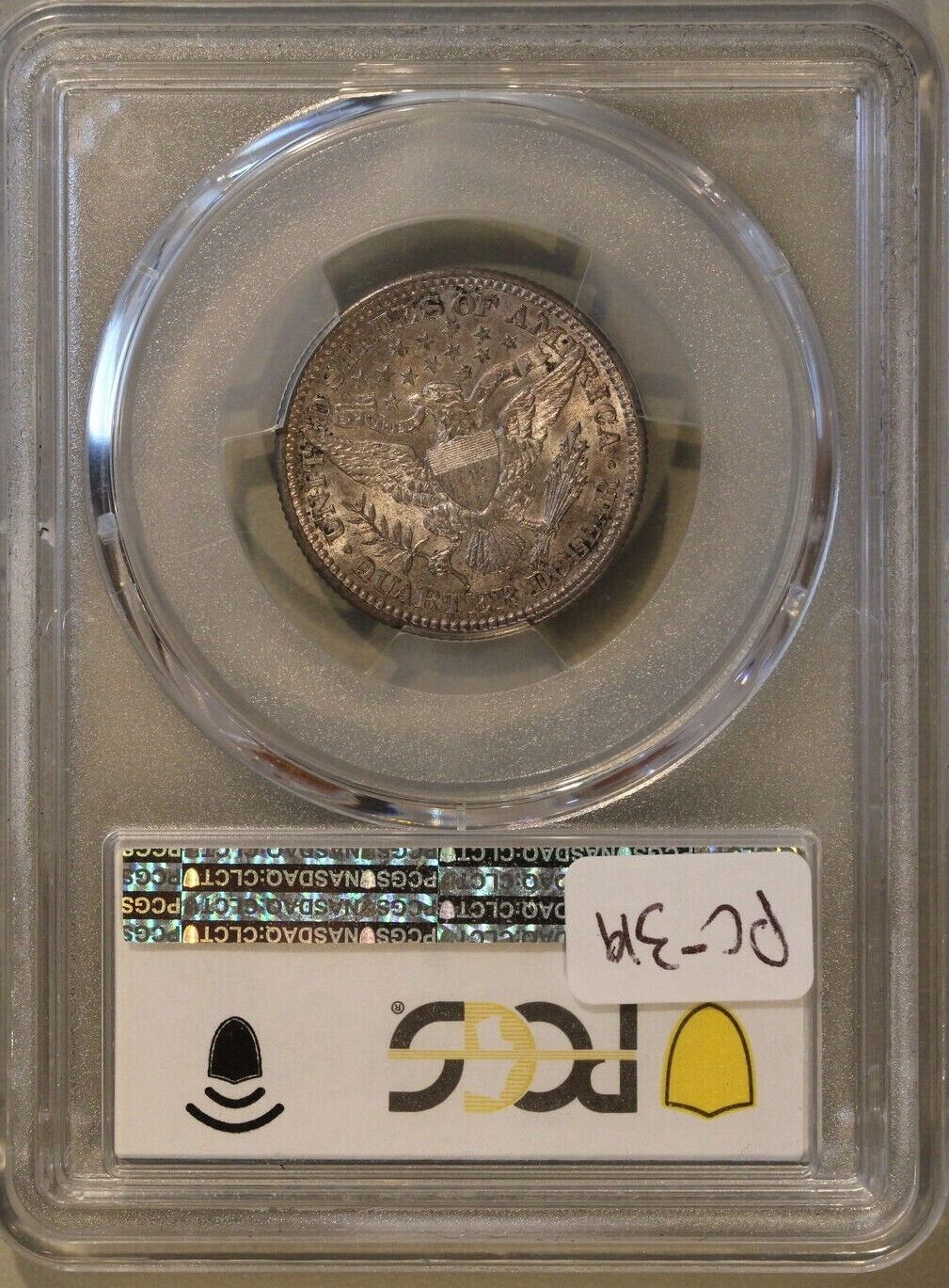 1916 (MS64) Barber Quarter 25c PCGS Graded Coin