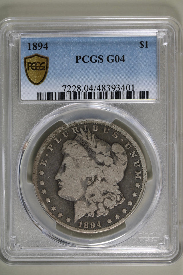 1894 Morgan Silver Dollar $1 PCGS G04 - Key Date!