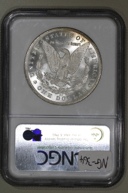 1881-CC (MS62) Morgan Silver Dollar $1 NGC Graded Coin