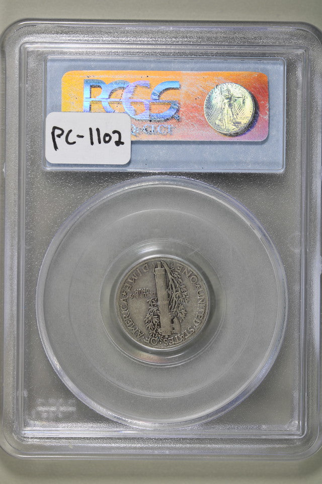 1921-D Mercury Dime 10c PCGS VF20 - Key Date!