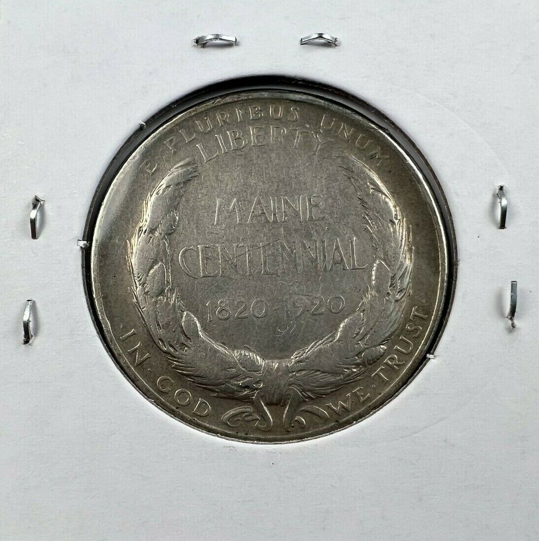 1920 (VF/XF) Maine Commemorative Silver Half Dollar - Commen