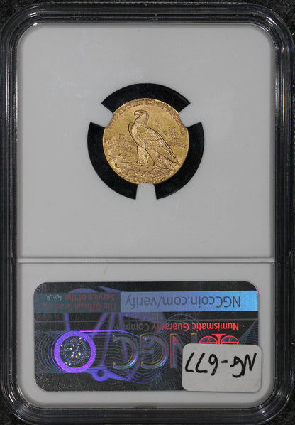 1913 (MS61) $2.50 Indian Head Gold Quarter Eagle $2.5 NGC