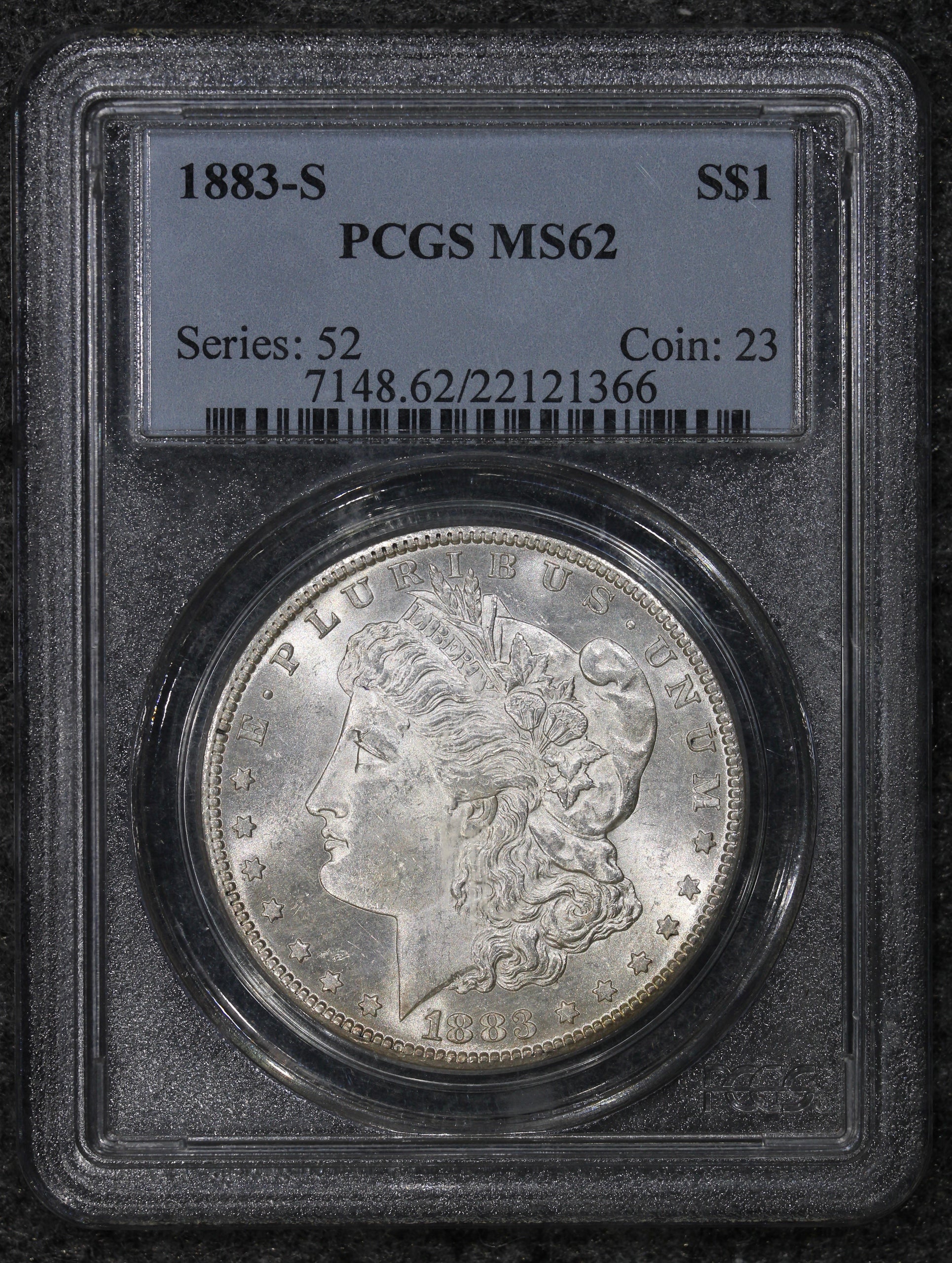 1883-S (MS62) $1 Morgan Silver Dollar PCGS