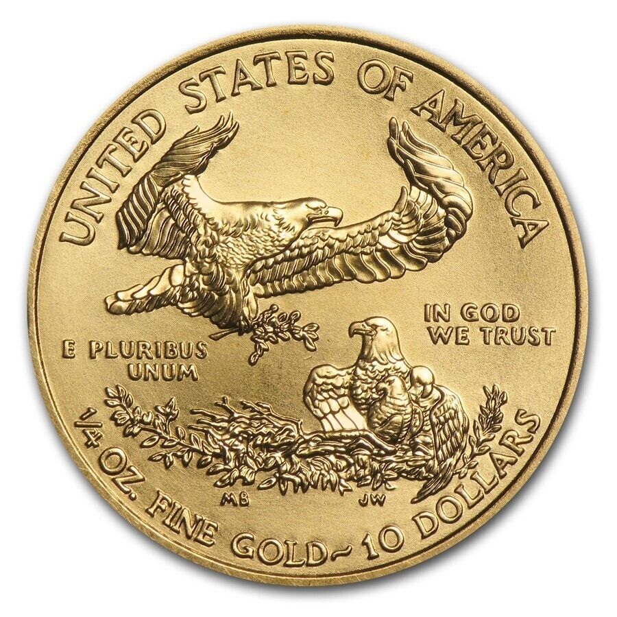 RANDOM YEAR 1/4 oz American Gold Eagle - US $10 Gold Coin .25