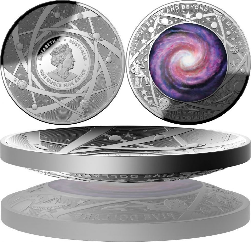 2021 The Earth & Beyond Series – The Milky Way $5 Silver Domed Coin - Australia