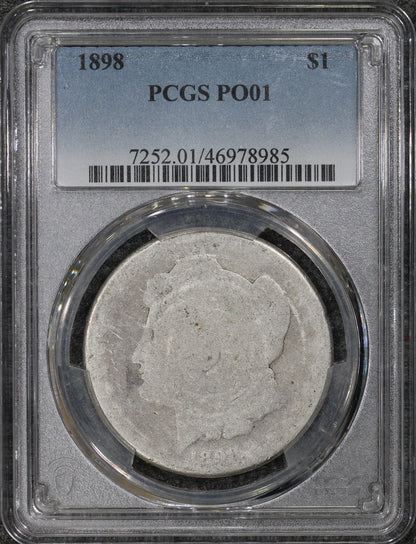 1898 (PO01) $1 Morgan Silver Dollar PCGS Lowball Poor 1