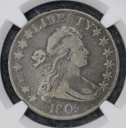 1805 (VF20) Draped Bust Half Dollar 50c Overton 111 O-111 NGC