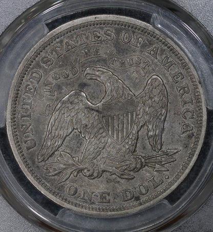 1868 (XF45) $1 Seated Liberty Silver Dollar PCGS