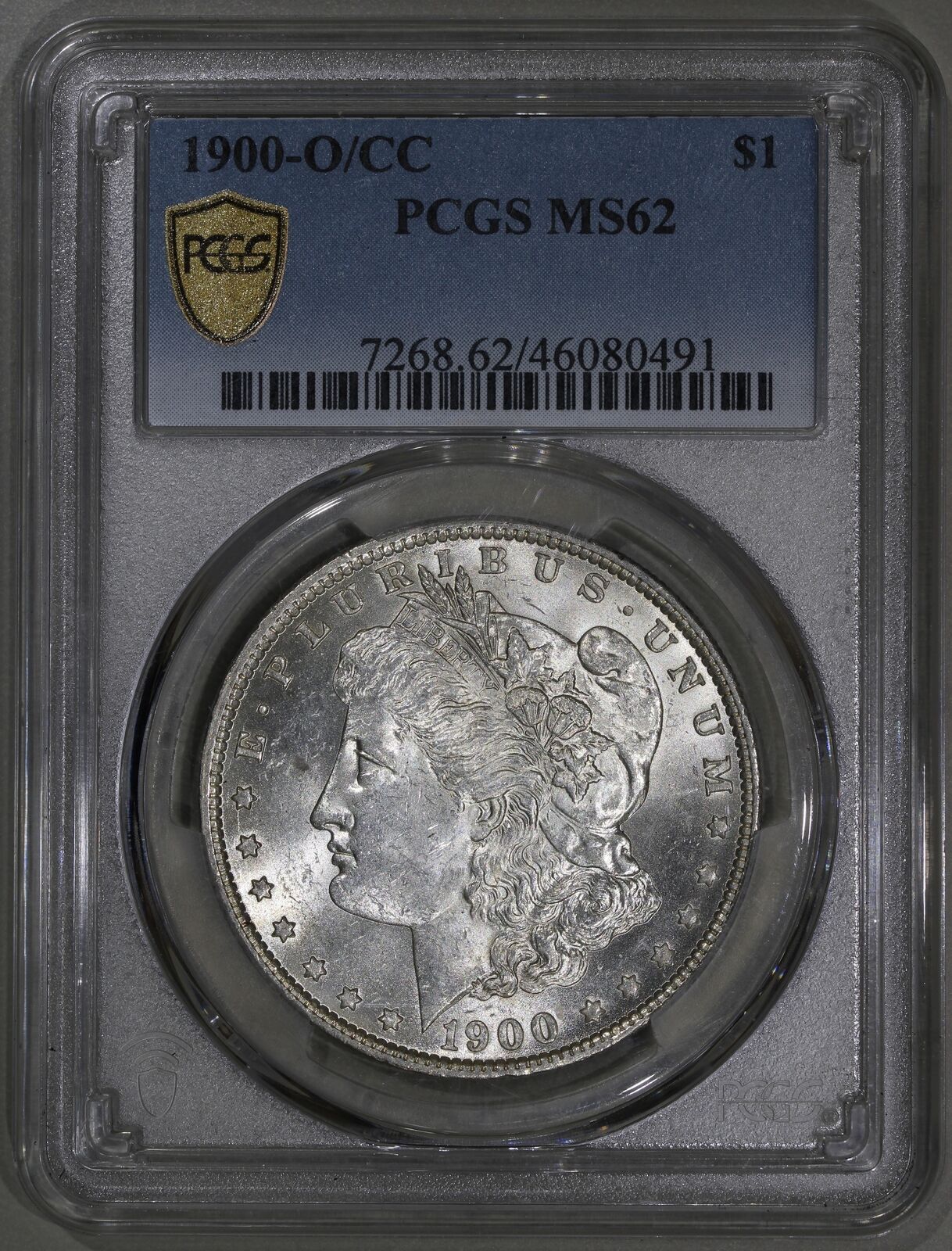 1900-O/CC (MS62) Morgan Silver Dollar $1 PCGS Graded Coin