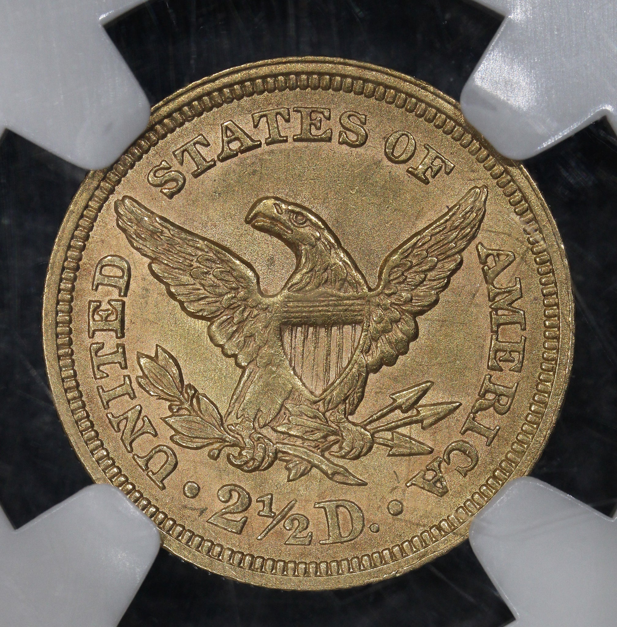 1853 (MS61 CAC) $2.50 Liberty Head Gold Quarter Eagle $2.5 NGC