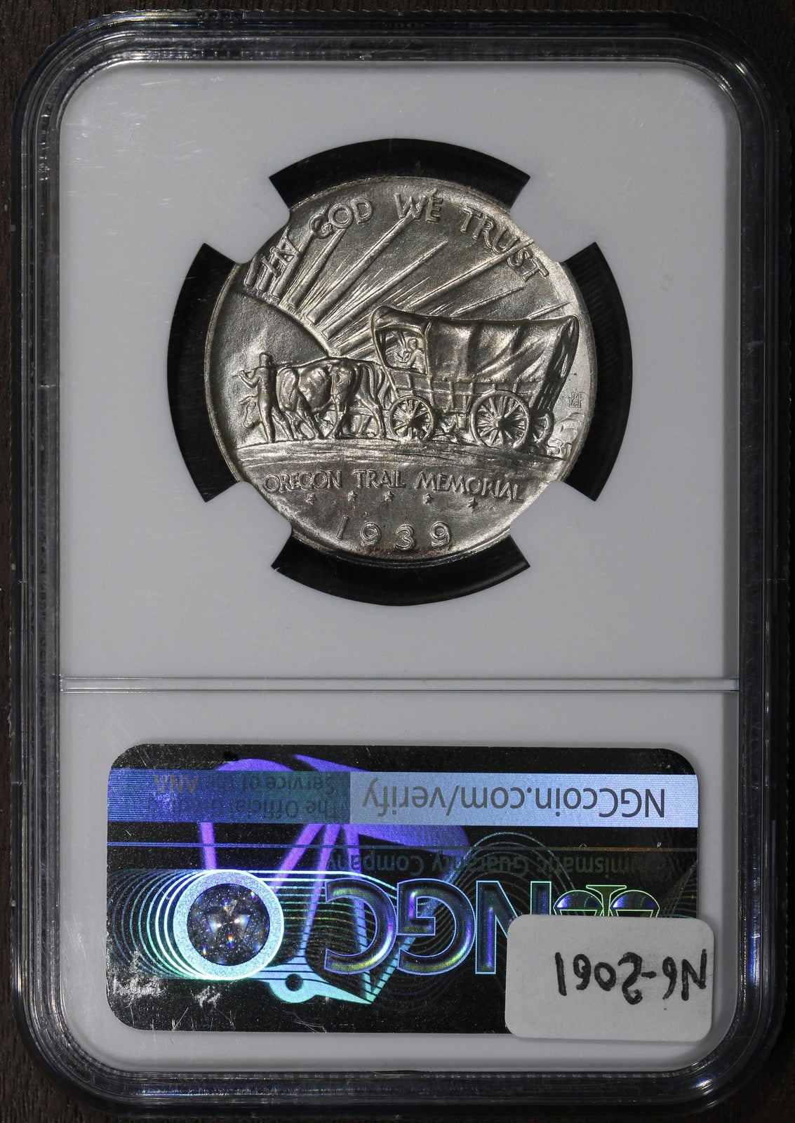 1939 (MS67+ CAC) Oregon Trail Commemorative Silver Half Dollar 50C NGC