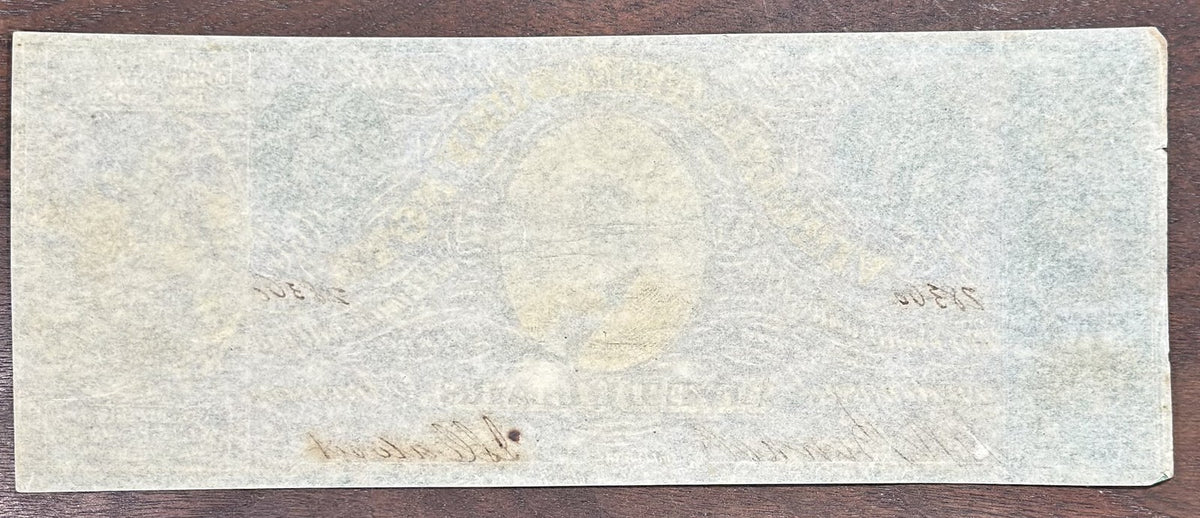 1862 $5 Virginia Treasury Note Obsolete Bank Note - 5 Dollars