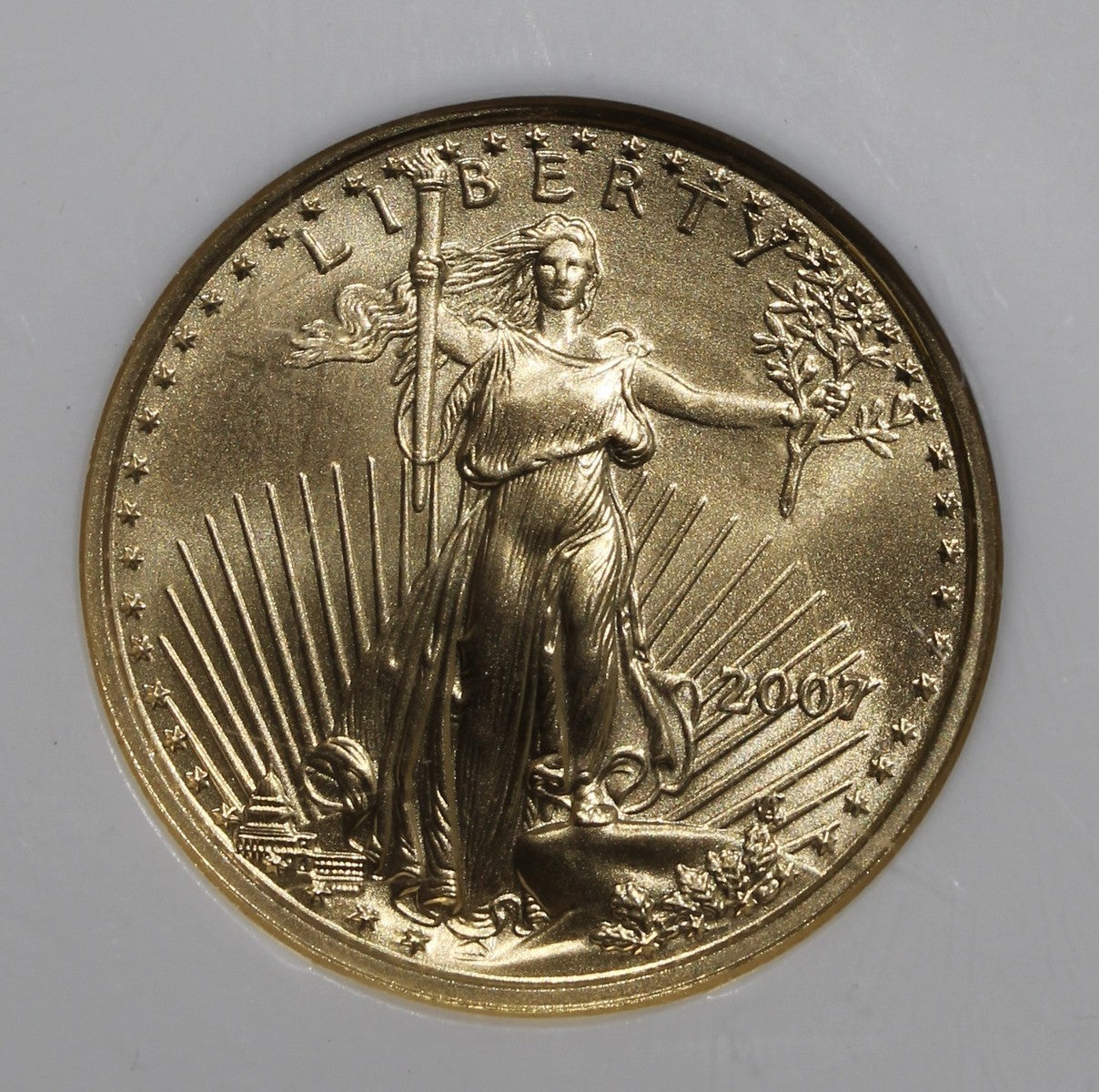 2007 (MS70) 1/4 oz American Gold Eagle Early Release $10 NGC