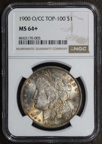 1900-O/CC (MS64+) Morgan Silver Dollar $1 NGC - Overmintmark Variety