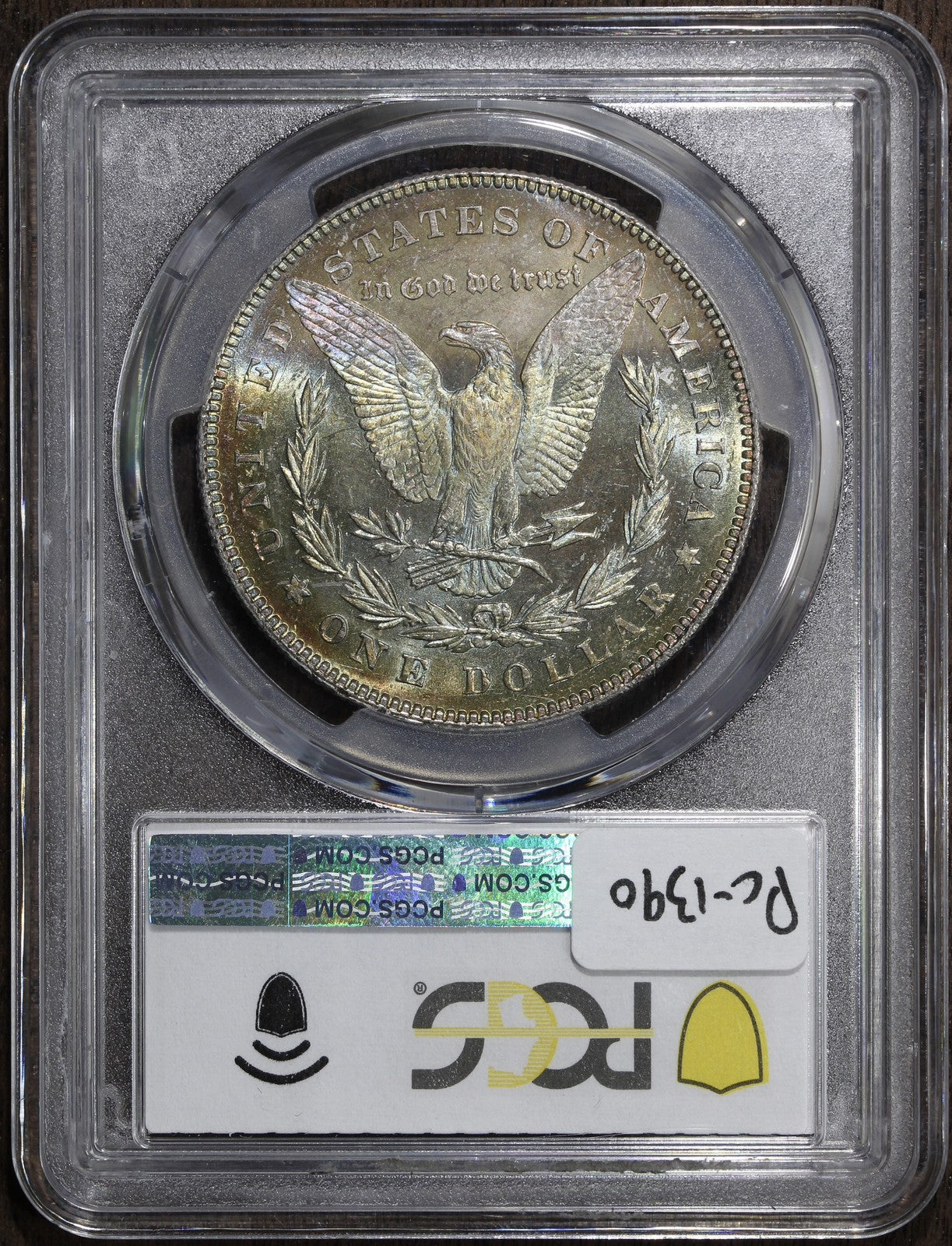 1878 7/8TF Strong (MS64 CAC) Morgan Silver Dollar $1 PCGS - Rainbow Toned