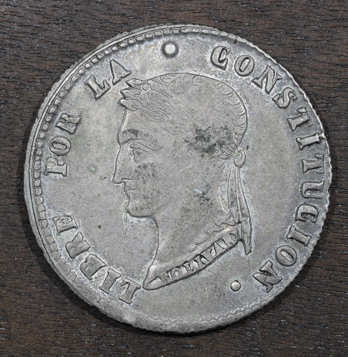 1856-Pts Bolivia Silver 4 Soles BU - Potosi Mint