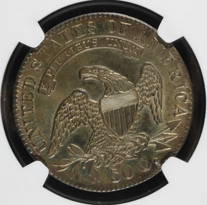 1831 (MS64) Capped Bust Half Dollar 50C NGC - Beautiful RAINBOW Toning