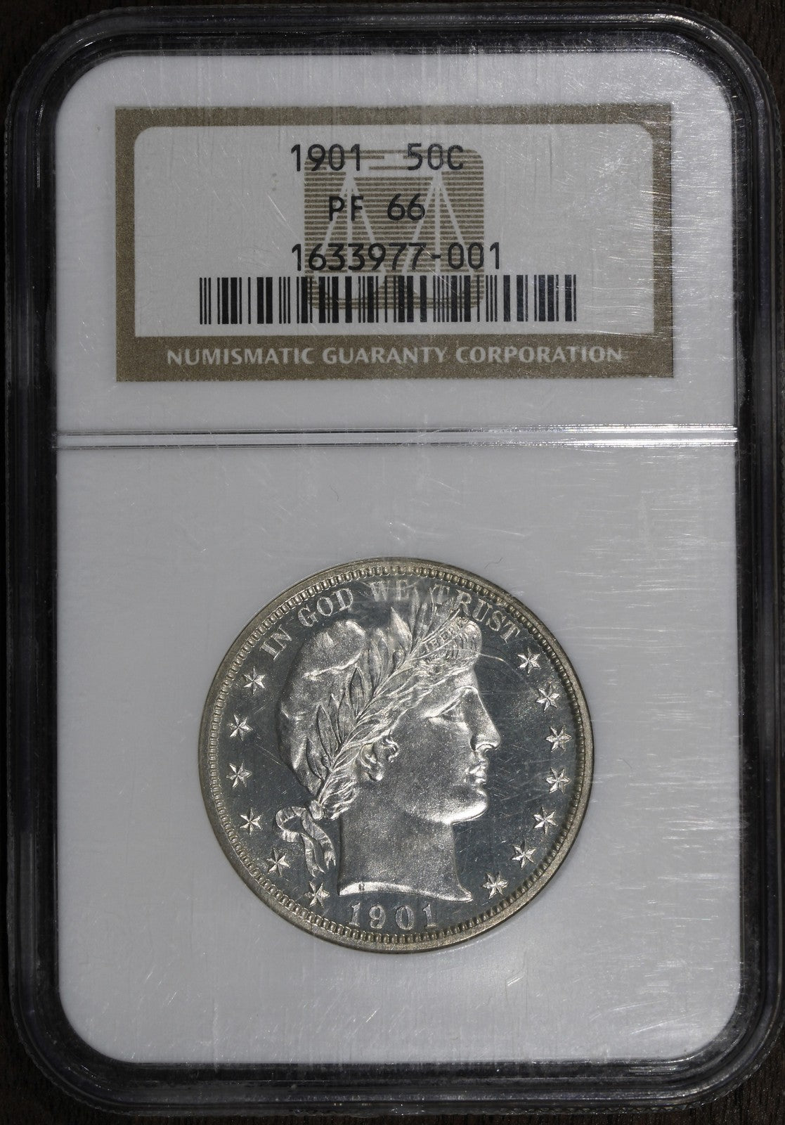 1901 (PF66) Proof Barber Half Dollar 50C NGC - Excellent Eye Appeal