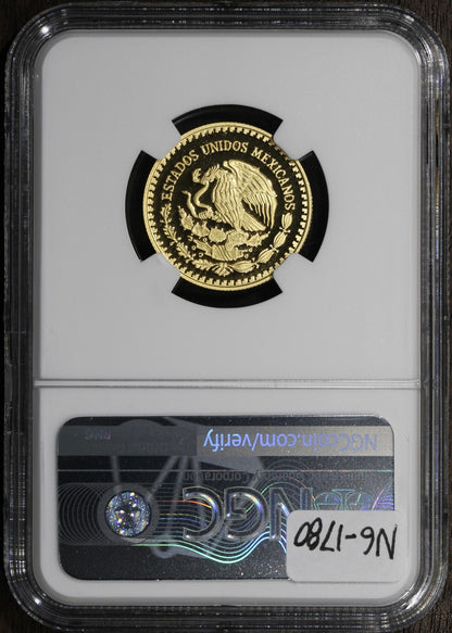 2017-Mo (PF69 Ultra Cameo) Proof Mexico 1/4 oz Gold Libertad NGC - Beautiful