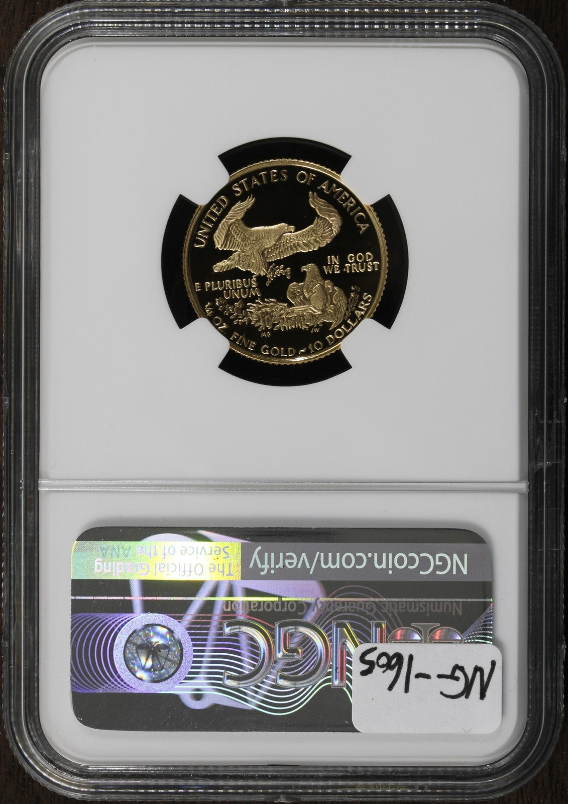 1990 (PF70 DCAM) Proof 1/4 oz American Gold Eagle $10 AGE NGC - Flawless