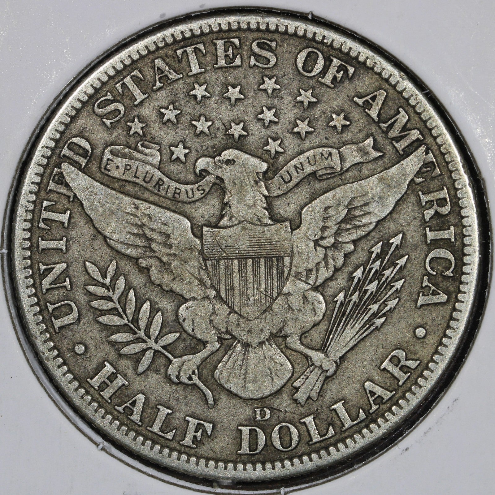 1915-D Barber Half Dollar 50C VF