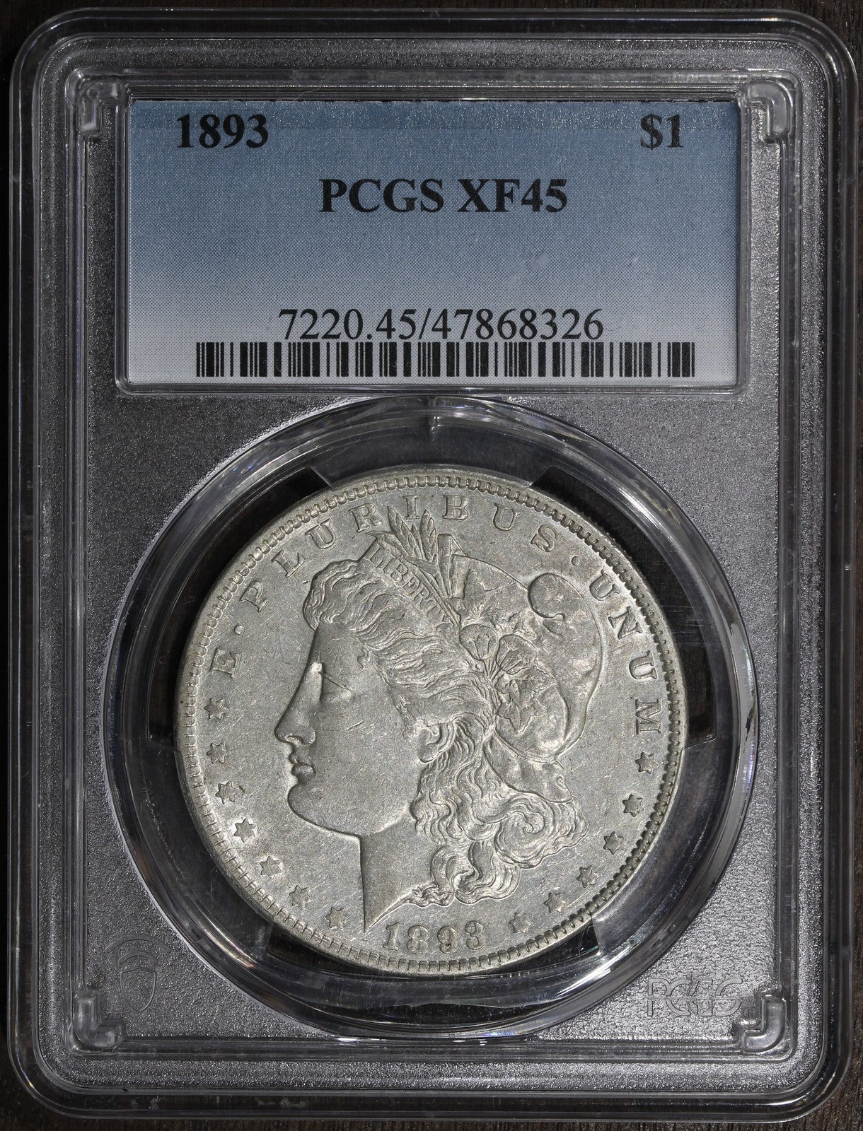 1893 (XF45) Morgan Silver Dollar $1 PCGS - KEY date