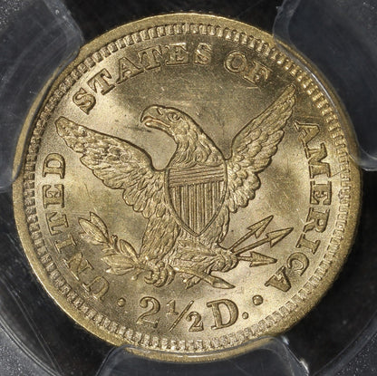 1900 (MS62 CAC) Liberty Head Gold Quarter Eagle $2.50 PCGS