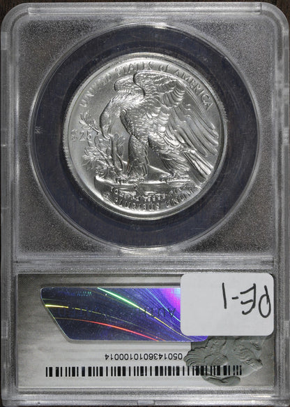 2017 (MS70) 1 oz High Relief Palladium Eagle $25 ANACS - First Strike