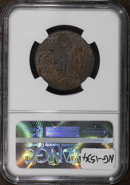 1793 (MS63 BN) Dorsetshire - Sherborne Great Britain 1/2P Bank Token NGC