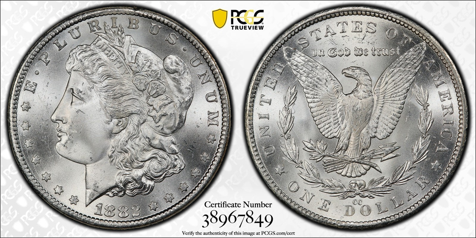 1882-CC (MS66) Morgan Silver Dollar $1 PCGS - Carson City