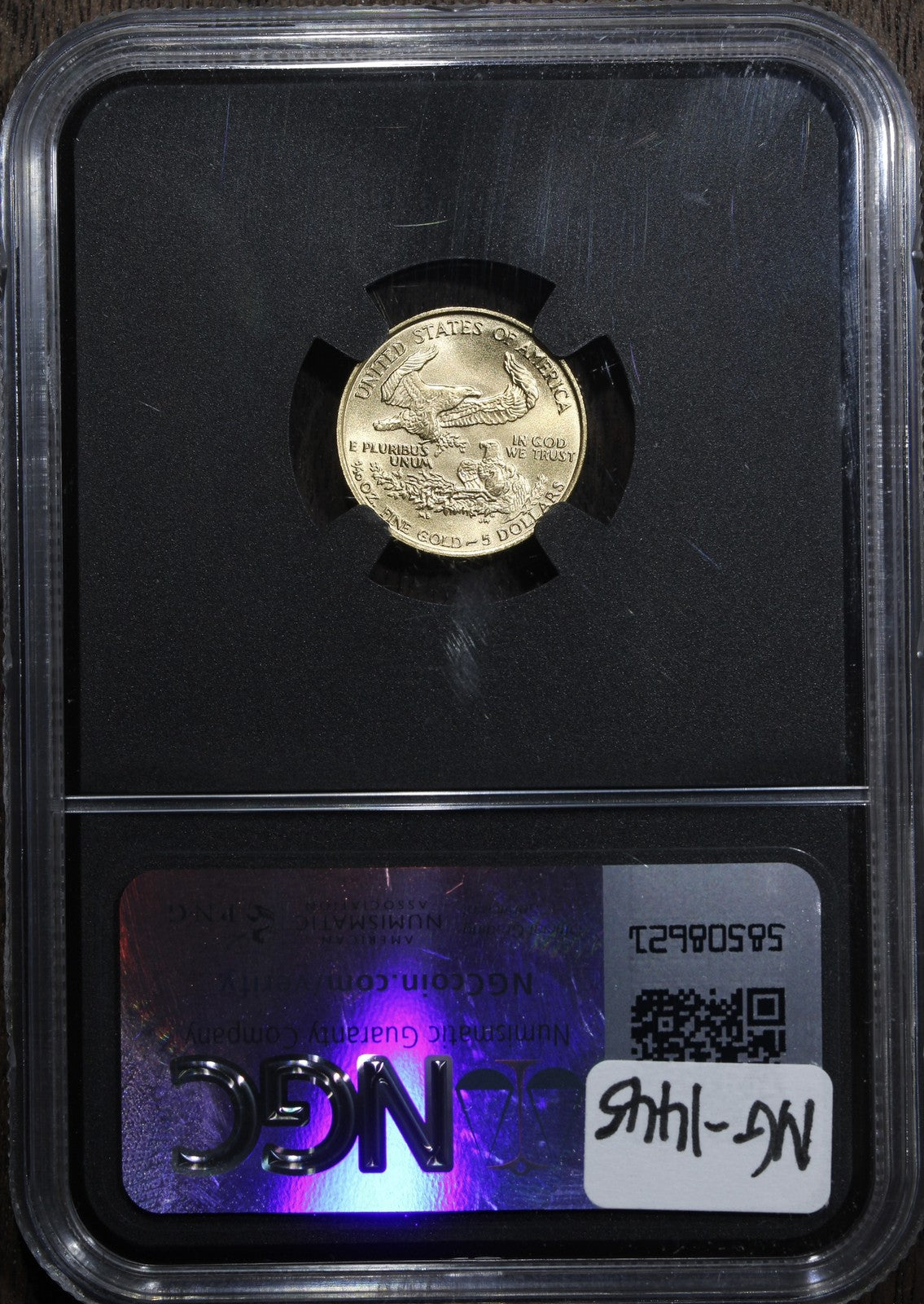 1988 (MS69) 1/10 oz American Gold Eagle $5 NGC