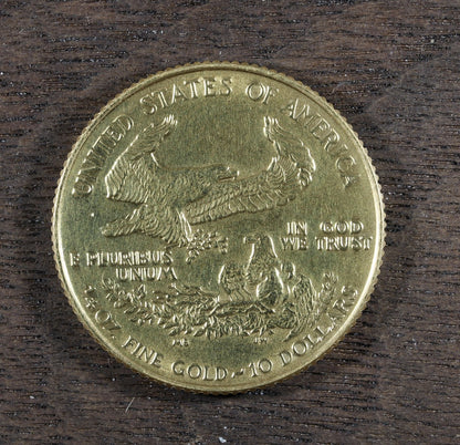 1990 $10 1/4 oz American Gold Eagle - Quarter Ounce - BU Uncirculated Key Date