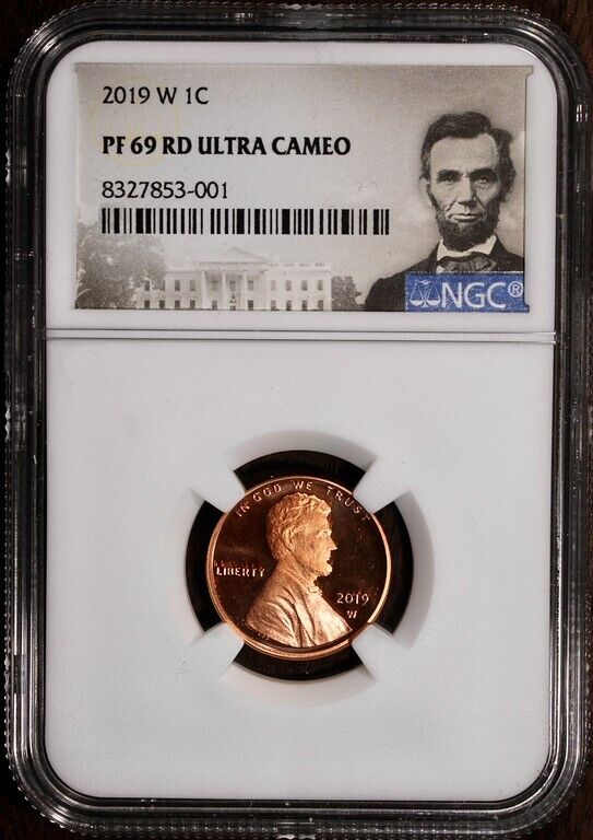 2019-W (PF69RD) Lincoln Cent NGC - Ultra Cameo - W Mint