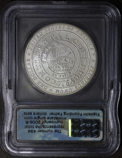 2006-P (MS70) Franklin Founding Father Silver Dollar $1 ICG
