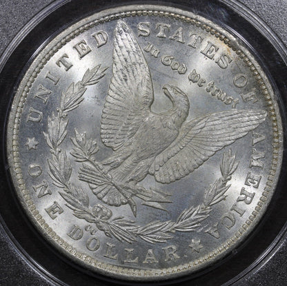 1881-CC (MS63) Morgan Silver Dollar $1 PCGS Rattler - Lovely Surfaces