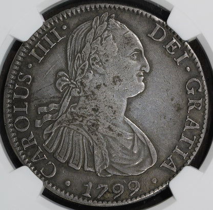 1799-Mo (XF Details) Mexican Silver 8 Real 8R NGC