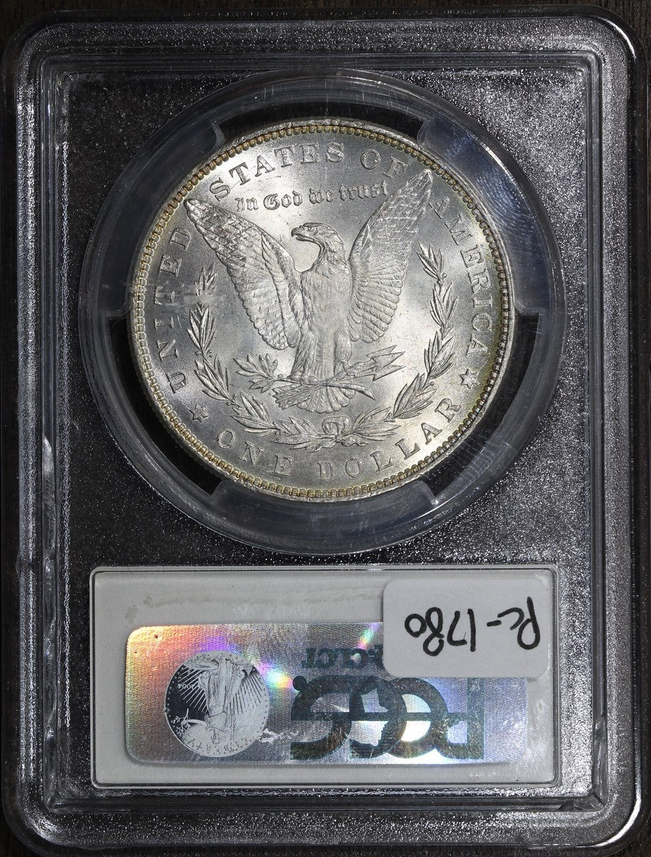 1885 (MS66+ CAC) Morgan Silver Dollar $1 PCGS - Rainbow Toned Gem