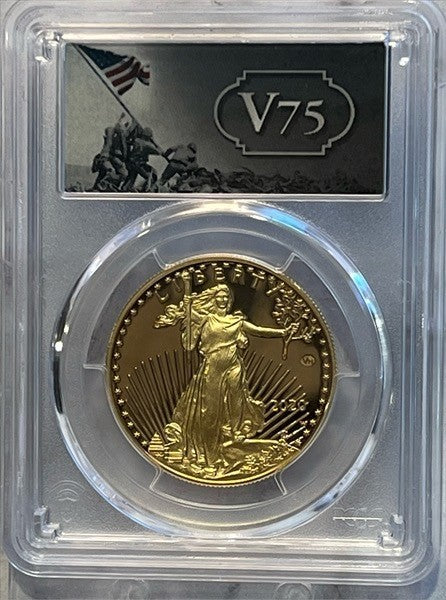 2020-W (PF70) V75 Proof American Gold Eagle Privy $50 PCGS First Strike FS
