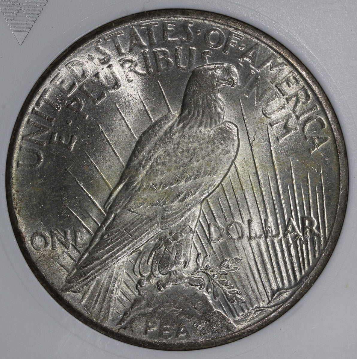 1928 (MS63) Peace Silver Dollar $1 ANACS Soapbox - Old Holder Key Date