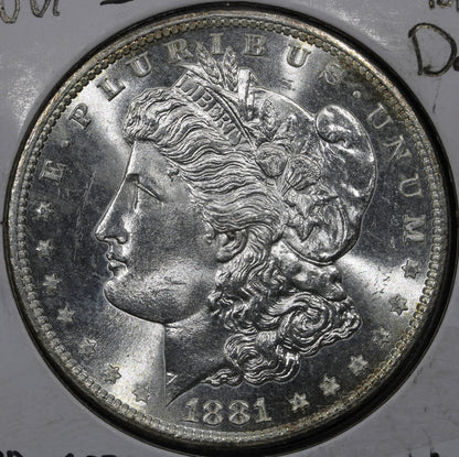 1881-S Morgan Silver Dollar $1 - Choice BU Uncirculated