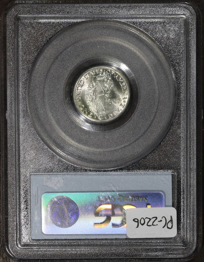 1943-D (MS66FB CAC) Mercury Dime 10C PCGS - Nice Surfaces