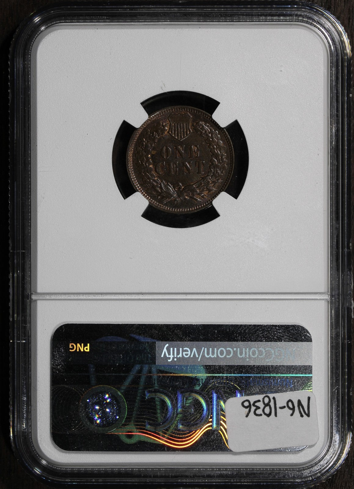 1872 (MS65 BN) Indian Head Cent 1C IHC NGC - Key Date Gem