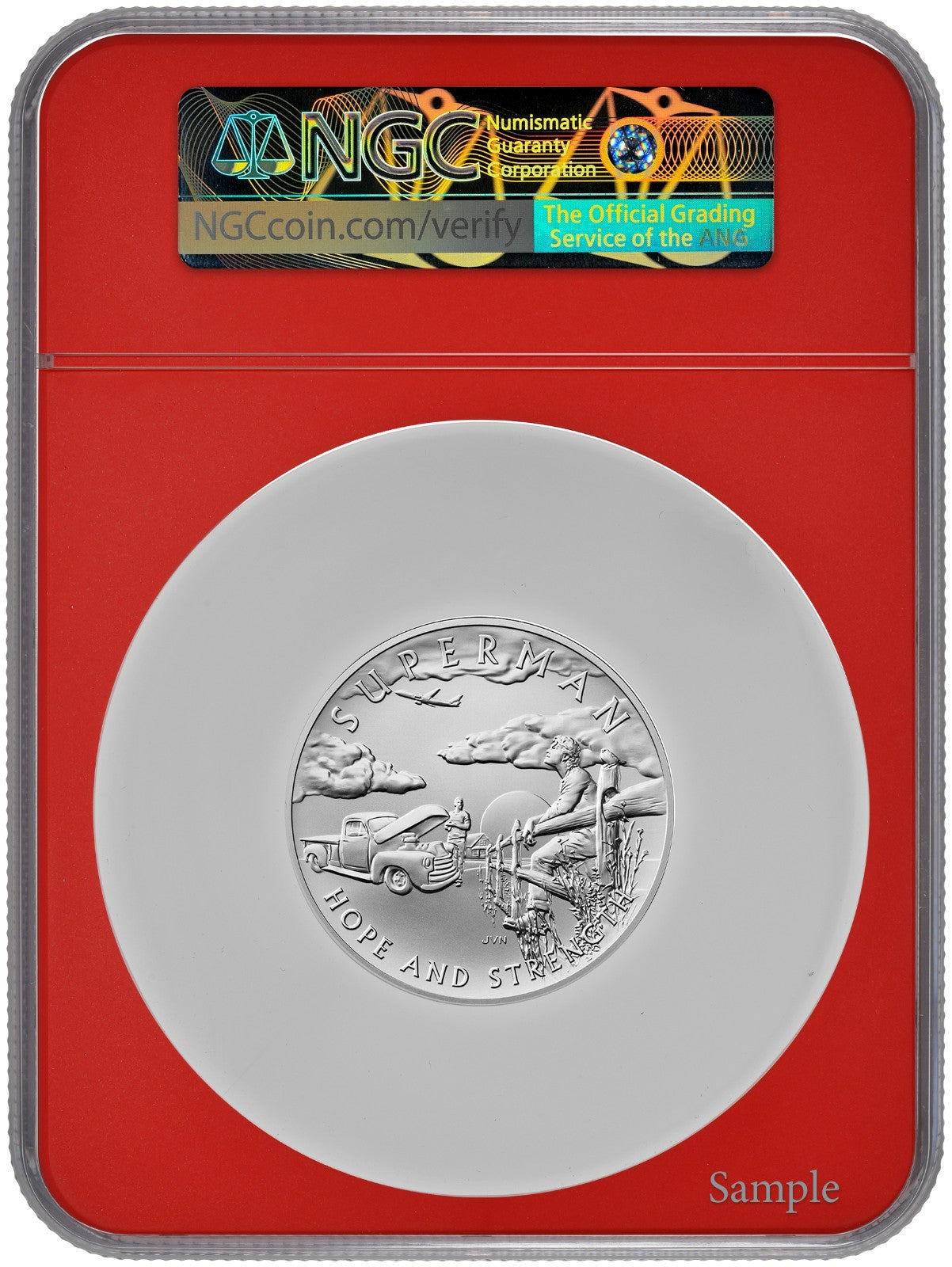 2025 (MS70) 2.5 oz Superman Silver Medal NGC FDOI - US Mint DC Comics