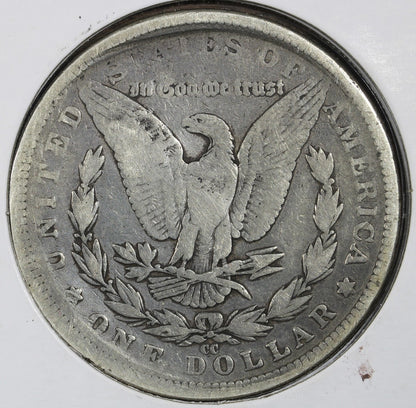 1889-CC Morgan Silver Dollar $1 VG - Key Date Carson City